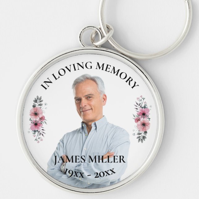 Na Memória Adorável. Personalizar Chaveiro de Foto (Frente)