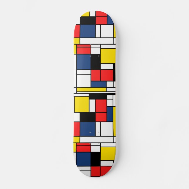 Na memória de Mondrian - plataforma do skate (Frente)
