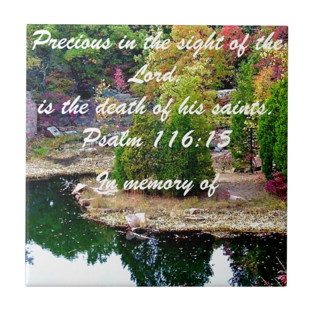 Na memória do 116:15 do salmo (Frente)