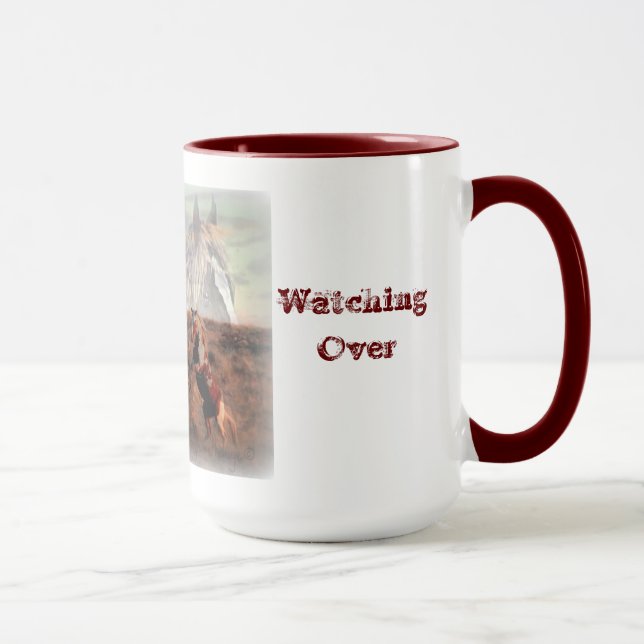 "Na memória do major" caneca (Direita)