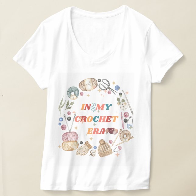 Na minha camisa da Era Crochet, CrAfter Mamãe Dom, (Postura )