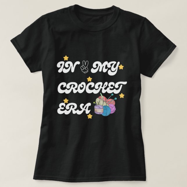 Na minha camisa da Era Crochet, CrAfter Mamãe Dom, (Frente do Design)