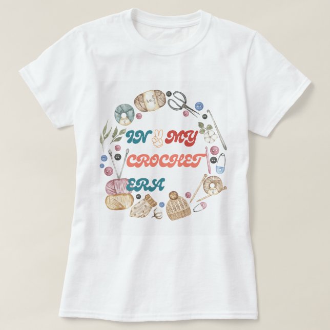 Na minha camisa da Era Crochet, CrAfter Mamãe Dom, (Frente do Design)
