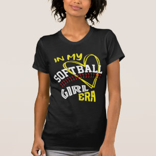 Na Minha Era de Garota de Softball Camiseta Retro