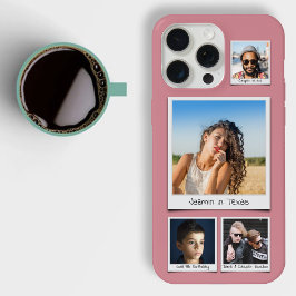 Na moda 4 Colagem de Fotografias Dusty Pink Slim