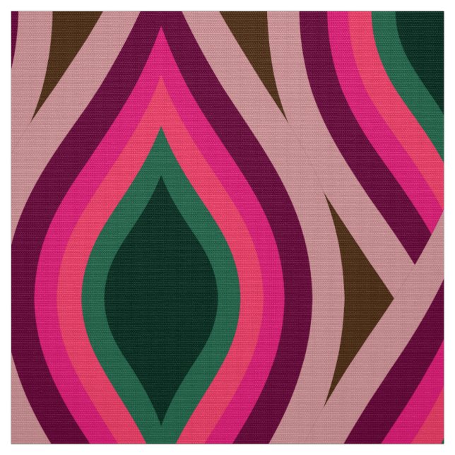 na moda 70s tecido do modelo retrô (Modelo)