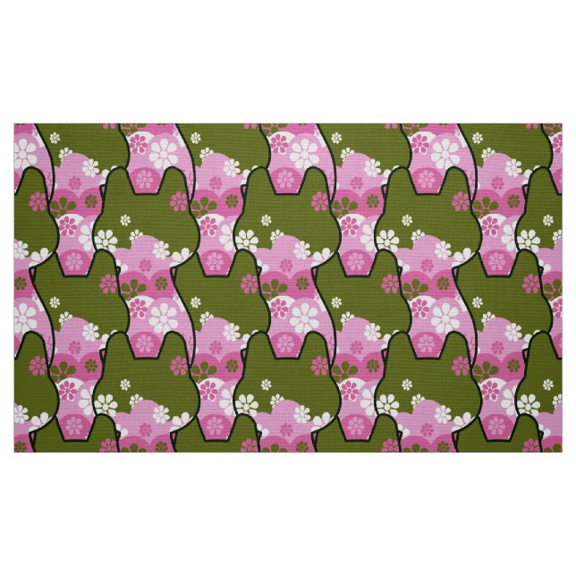 na moda 70s tecido do modelo retrorreflector - Tec (Fat Quarter)