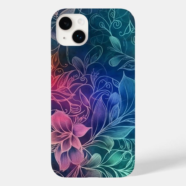 Na moda Abstrato Floral - Botânico Elegante (Verso)