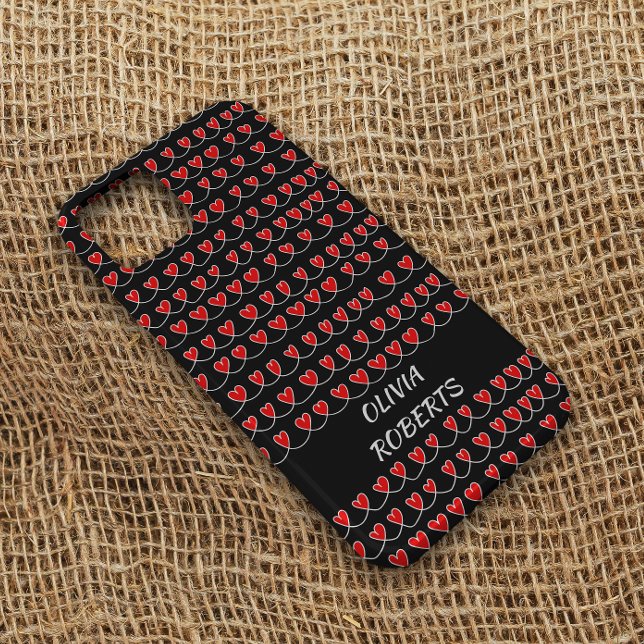 Na moda ama o padrão de corações vermelhos persona (Criador carregado)