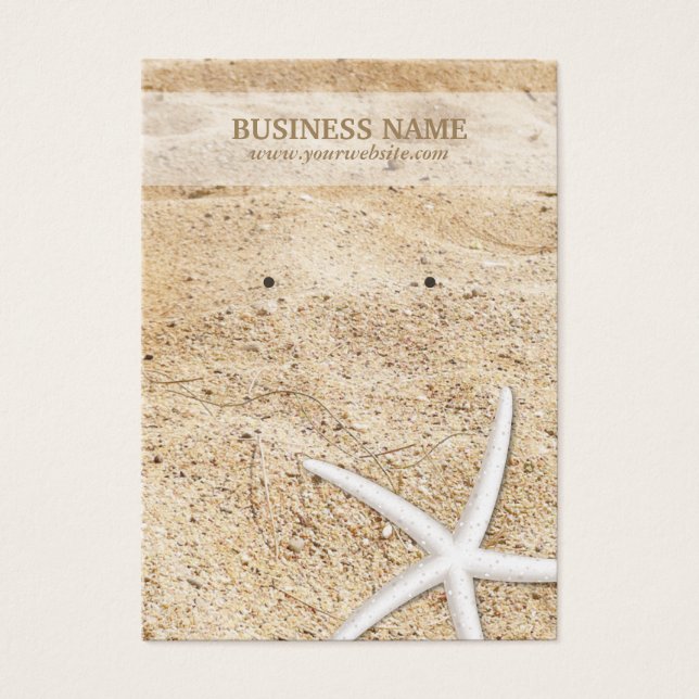 Na moda Beach e Starfish Earration (Frente)