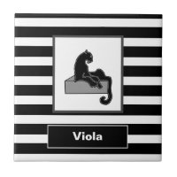 Na moda Black Panther Cat White Modern