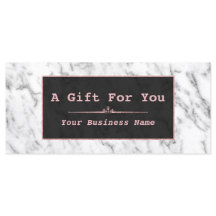 Na moda Black White Marble Rosa Dourado Gift