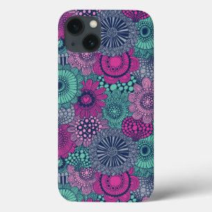 Na moda brilhante padrão de flores lindas