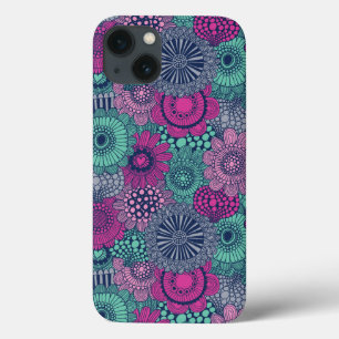 Na moda brilhante padrão de flores lindas