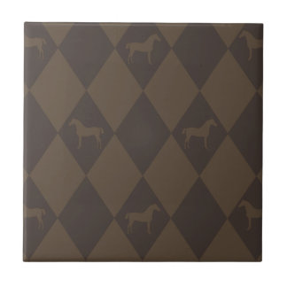 Na moda Brown Harleqiun Horse Pattern