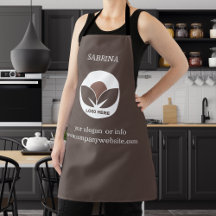 Na moda Business Apron | Mocha Mousse | Personaliz