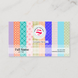 Na moda Cartão de visita com QR - Desligar