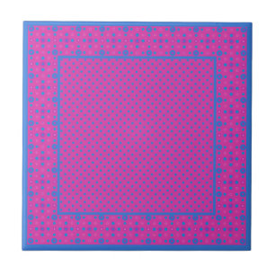 Na moda Cerâmica Azulejo, Magenta: pontos azuis br