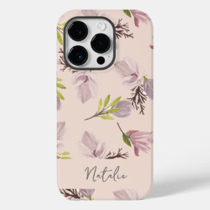 Na moda da Calliografia monograma cor-de-rosa padr