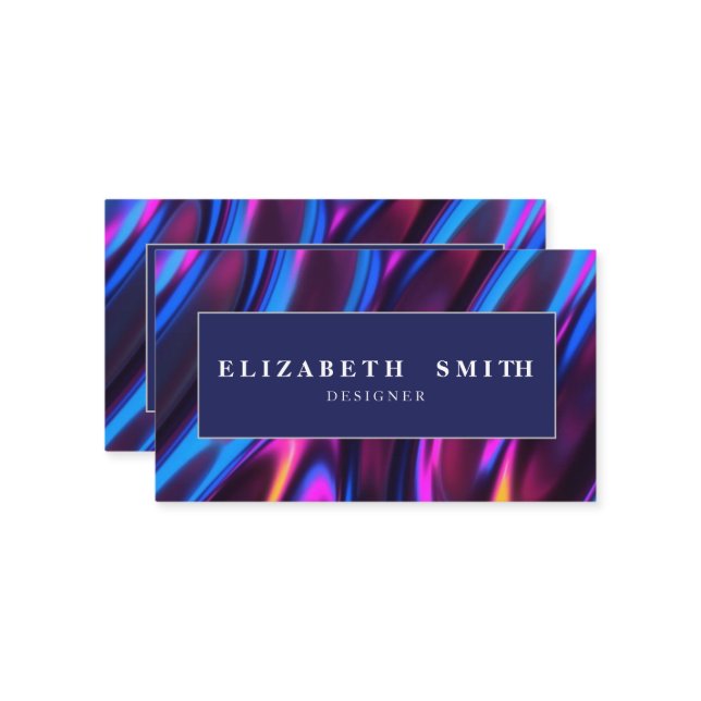 Na moda de moderno Cartão de visita único (Frente/Verso In Situ)