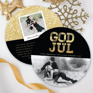 Na moda de Natal Feliz de Deus Jul Sueco