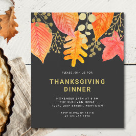 Na moda de Orçamento Convite para Ação de Graças