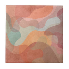 Na moda e padrão artístico colorido