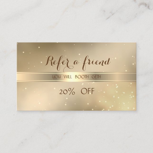 Na moda elegante,Moderno,Cartão de Referência bril (Frente)