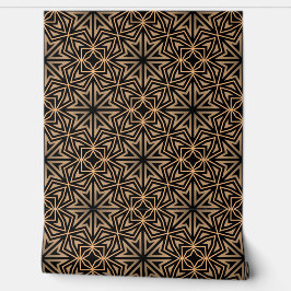 Na moda Elegante Retro Geométrico Deco Brown