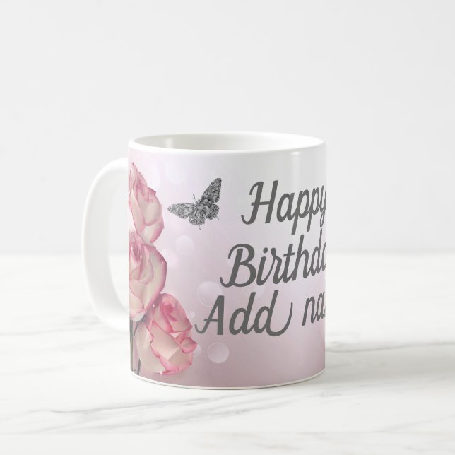 Na moda especial personalizada caneca de feliz ani (Frente Esquerda)