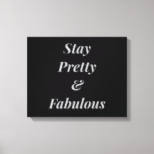 Na moda, fique bonito e canvas fabulosa