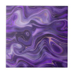 Na moda Funky Groovy Curvas Roxas Marble 1-6<br><div class="desc">Está querendo ser um pouco diferente e original? Este moderno azulejo cerâmico roxo, roxo, roxo, de impressão, é exatamente o que você precisa. Disponível em dois tamanhos 4, 25 x 4, 25 e 6 x 6 polegadas. Por favor, note que este é um impressão de cor plana e não é...</div>