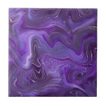 Na moda Funky Groovy Curvas Roxas Marble 2-6<br><div class="desc">Está querendo ser um pouco diferente e original? Este moderno azulejo cerâmico roxo, roxo, roxo, de impressão, é exatamente o que você precisa. Disponível em dois tamanhos 4, 25 x 4, 25 e 6 x 6 polegadas. Por favor, note que este é um impressão de cor plana e não é...</div>