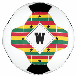 Na moda GHANA FLAG Monograma Bola de Futebol