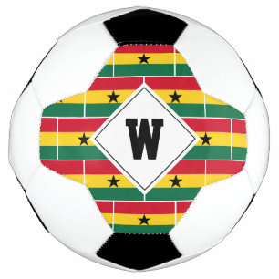 Na moda GHANA FLAG Monograma Bola de Futebol