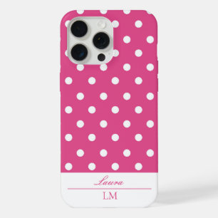 Na moda Girly Pink e Bolinhas Brancas