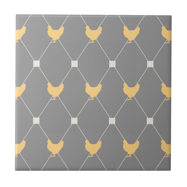Na moda Harlequin Chicken Pattern (Frente)