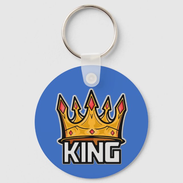 Na moda King Crown Chaveiro (Frente)