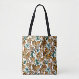 Na moda Leopard Print Tote Bag - Chic & Trendy
