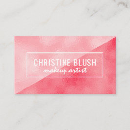 Na moda Makeup Artist Modelo de cartão de negócios