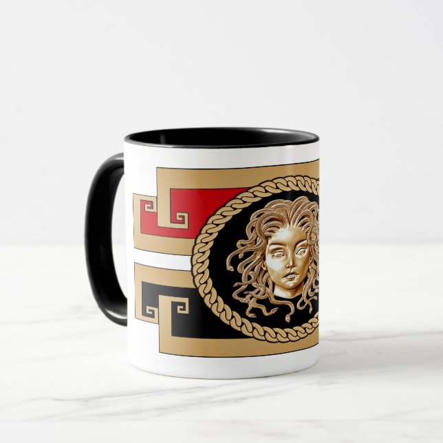 Na moda Medusa - Caneca Dourada (Frente Esquerda)