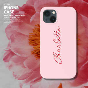 Na moda Modern Pink e Red Script