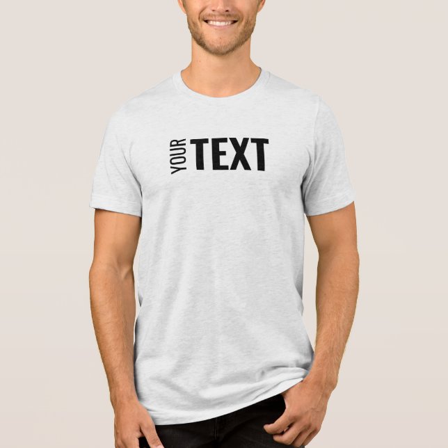 Na moda Modern Text Name Personalizar Mens White F (Frente)
