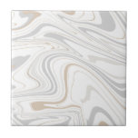 Na moda Moderna Cinza de Curvas Beige White Marble<br><div class="desc">Está querendo ser um pouco diferente e original? Esta moderna cinza de pedra falsa, branca de mármore, curvas mimicas de impressão de parede, azulejo de cerâmica é exatamente o que você precisa. Disponível em dois tamanhos 4, 25 x 4, 25 e 6 x 6 polegadas. Por favor, não que isto...</div>