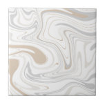 Na moda Moderna Cinza de Curvas Beige White Marble<br><div class="desc">Está querendo ser um pouco diferente e original? Esta moderna cinza de pedra falsa, branca de mármore, curvas mimicas de impressão de parede, azulejo de cerâmica é exatamente o que você precisa. Disponível em dois tamanhos 4, 25 x 4, 25 e 6 x 6 polegadas. Por favor, não que isto...</div>