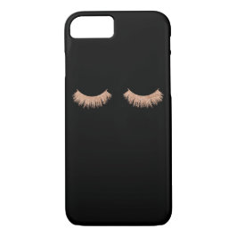 Na moda Moderna Eyelashes Pretos capas de iphone M
