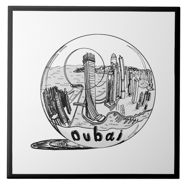 Na moda moderna Sydney Sity Black White (Frente)