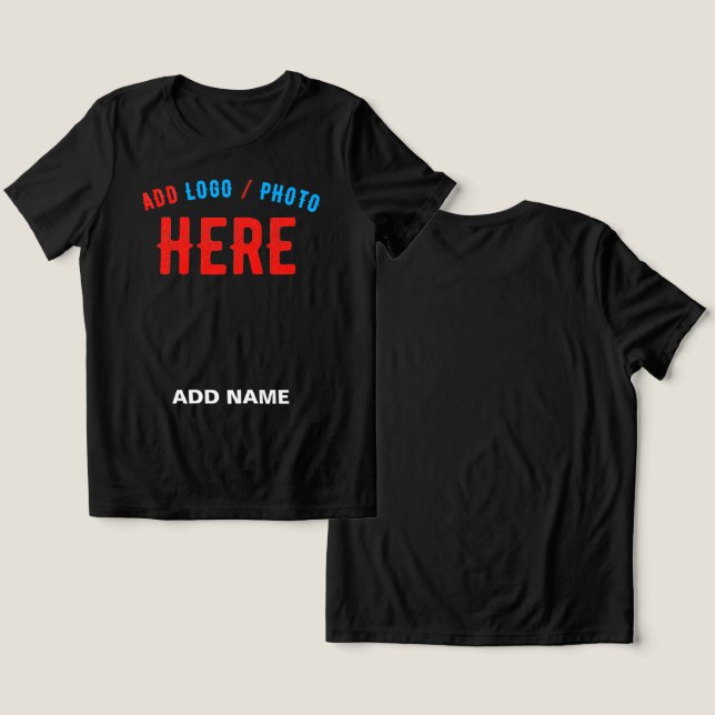 NA MODA MODERNO PERSONALIZÁVEL NEGRO VERIFICADO CO (Design Frente e Verso)