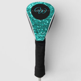 Na moda monograma aqua teta nome preto