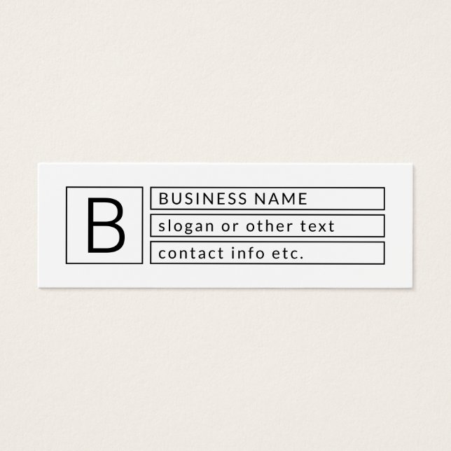 Na moda Monograma e Nome Comercial (ou outro texto (Frente)